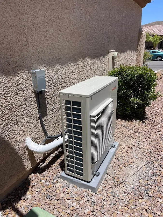 Residential air conditioning condenser unit in Sun City